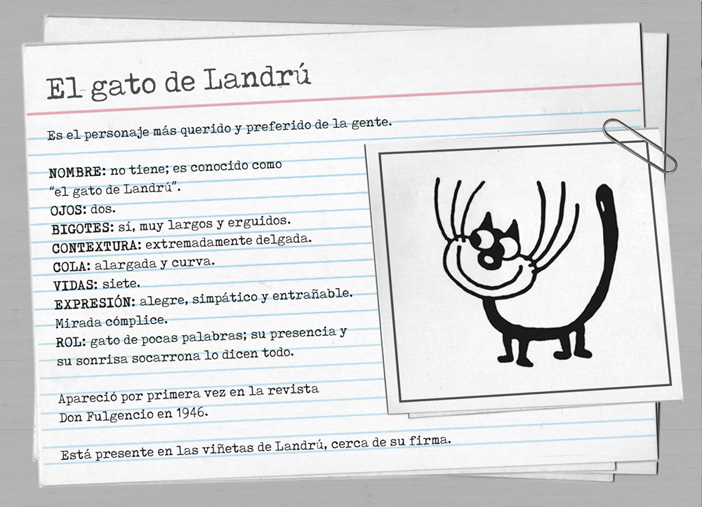 Ficha técnica del gato de Landrú.