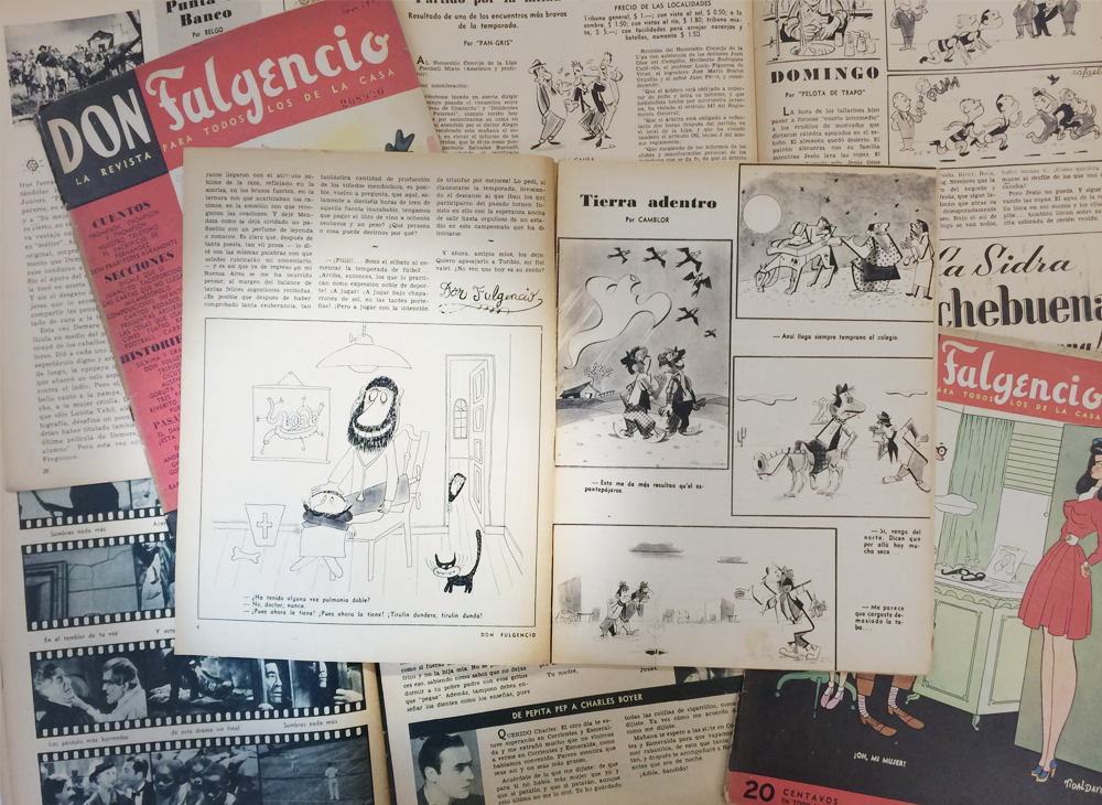 Ejemplares de la revista Don Fulgencio (1946)