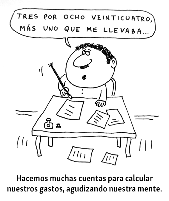 ventajas de la inflacion desarrollo de agilidad mental por hacer tantos cálculos