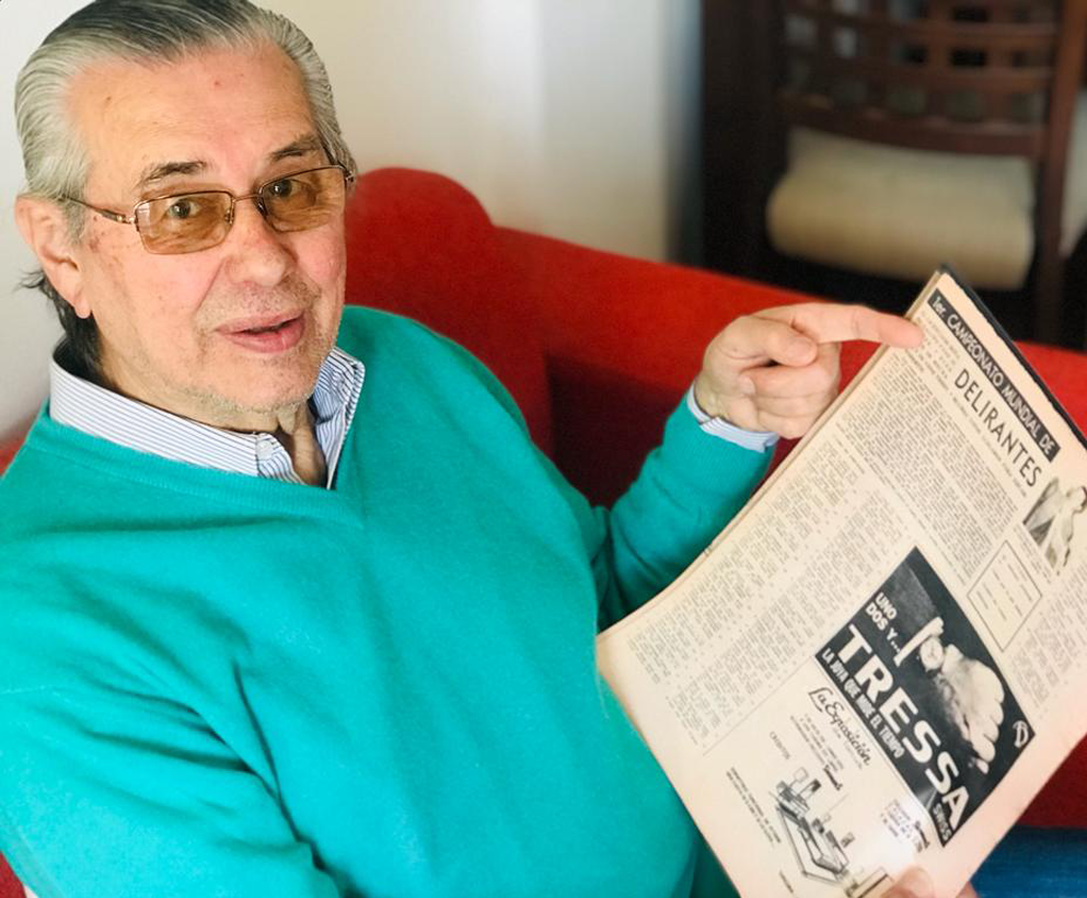 El licenciado Abel Bonaro recuerda cómo llegó a encabezar el Primer Campeonato Mundial de Delirantes de la revista María Belén en 1966.