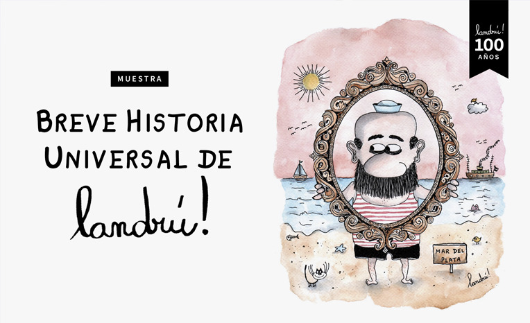 cartel muestra breve historia universal de landru en mar del plata 2023