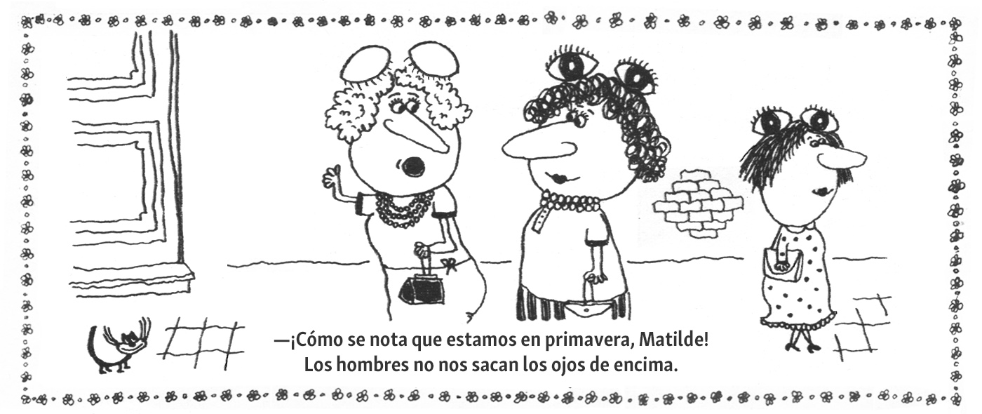 Ojos cerrados señora 1 — animación header primavera Landrú