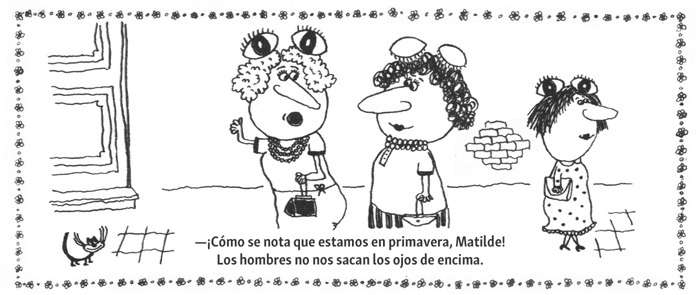 Ojos cerrados señora 2 — animación header primavera Landrú