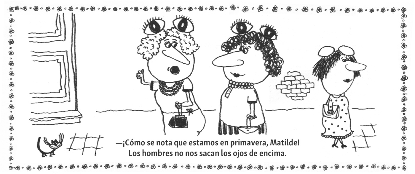 Ojos cerrados señora 3 — animación header primavera Landrú
